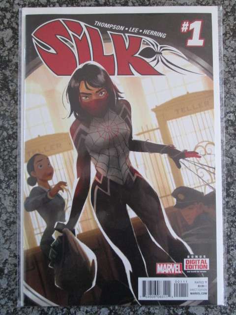 Silk #1 (NM Inside Sleeve - 2016) 1st Printing, Marvel Comics