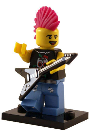 Punk Rocker - Lego Minifigure Series 4 (Rare)