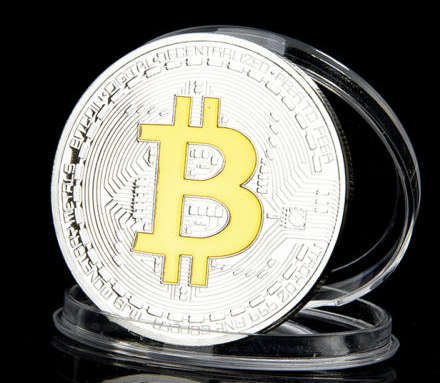 Bitcoin (Gold & Silver Plated Commemorative Art Coin) - Numismatic Collectible