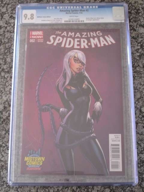 Amazing Spider-Man #2 Midtown J Scott Campbell Variant CGC 9.8 (2014) INVESTMENT PIECE