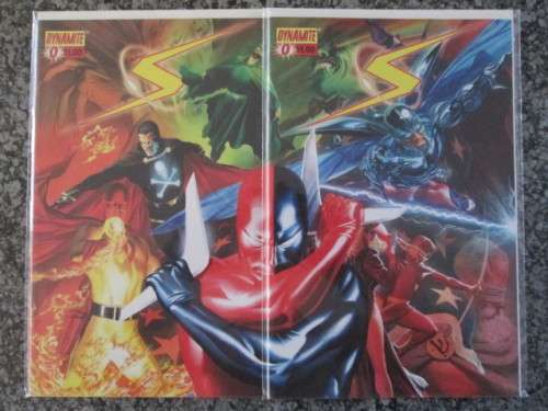 Project Superpowers #0 (Near Mint - 2008) Joining Covers by Alex Ross, Dynamite Entertainment