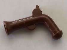 Pirate Flintlock Pistol (Brown) - Lego Minifigure Accessory *IN STOCK*