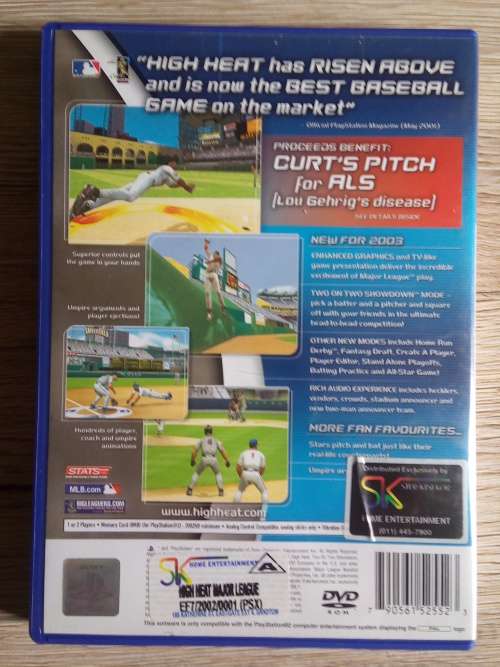 High Heat Major League Baseball 2003 (PlayStation 2) Like New
