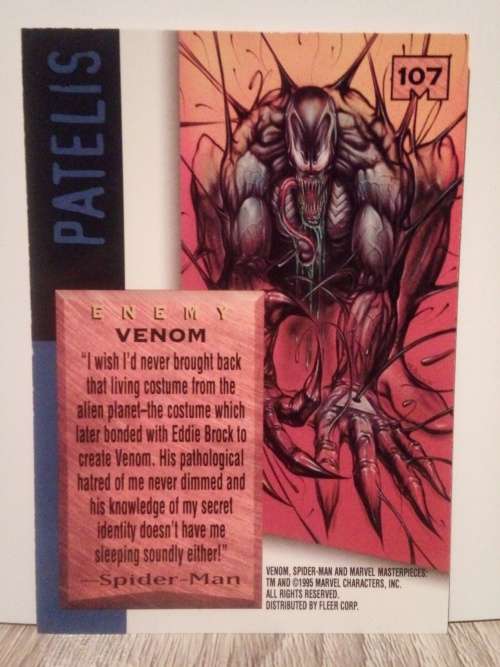 Venom (107) - Marvel Card by Patelis Fleer Ultra 1995