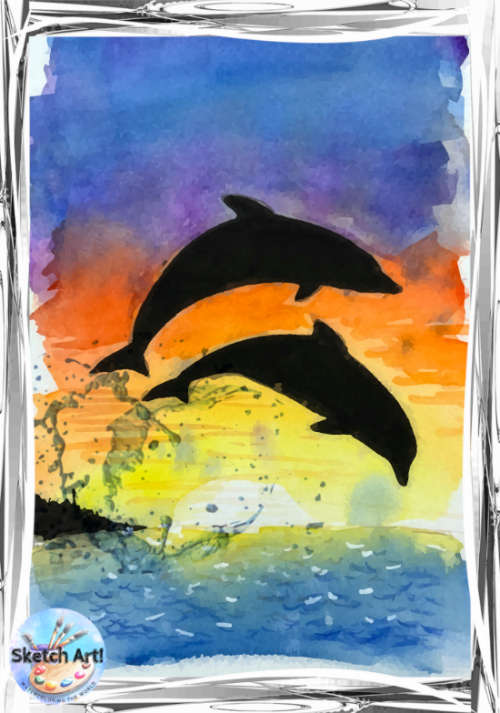 Orlando Castro Dolphins NFT Original Art