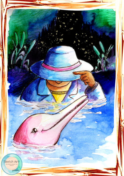 The Boto by Orlando Castro - NFT Original Art