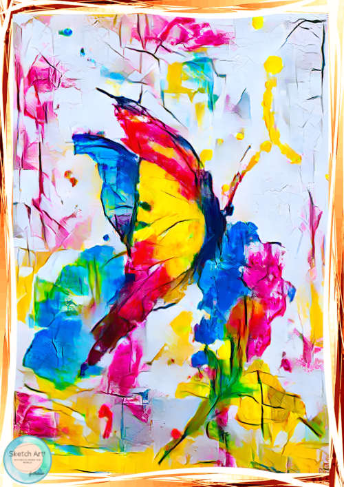 Monarch Butterfly by Orlando Castro - NFT Original Art