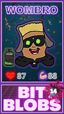 Wombro (Epic) - Bit Blobs Series 3 by Kambas - NFT Original Art