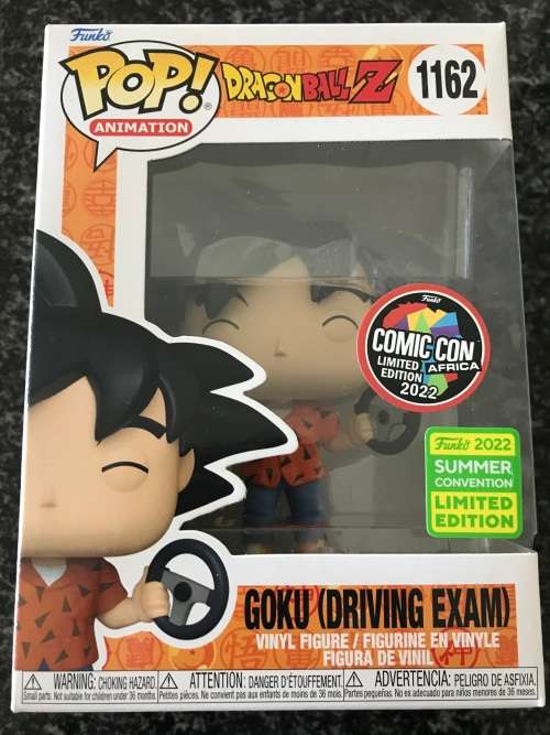Goku Driving Exam Funko Pop Vinyl Figure - 2022 Comic Con Africa Limited Edition