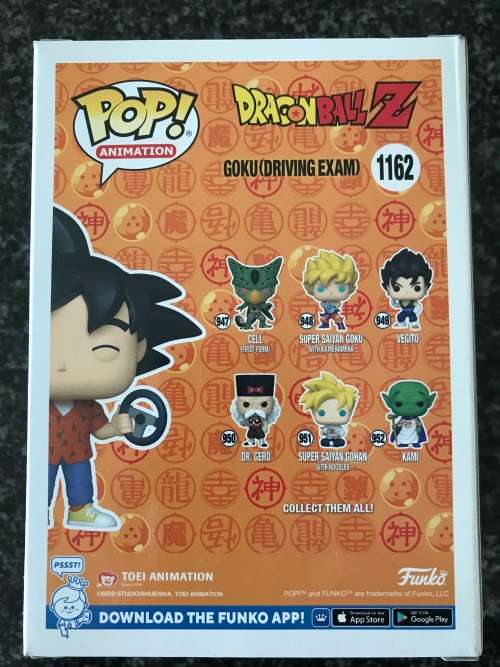 Goku Driving Exam Funko Pop Vinyl Figure - 2022 Comic Con Africa Limited Edition