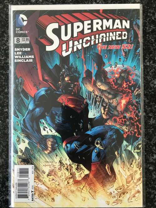 Superman Unchained #8 (NM - 2014) Jim Lee Cover DC Comics