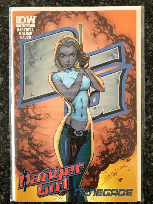 Danger Girl Renegade #3 (NM - 2015) J. Scott Campbell Cover IDW Publishing
