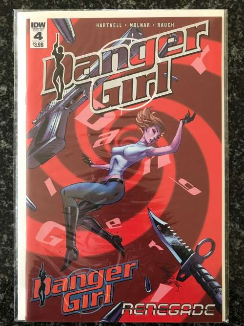 Danger Girl Renegade #4 (NM - 2016) J. Scott Campbell Cover IDW Publishing