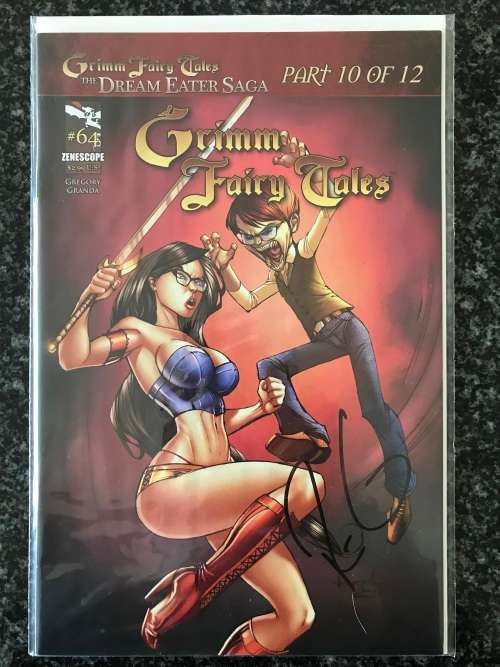 Grimm Fairy Tales #64 (NM - 2011) Ale Garza Variant Signed by Raven Gregory Zenescope Entertainment