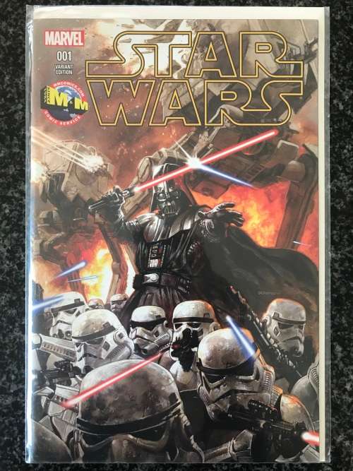 Star Wars #1 (NM - 2015) M&M Comics Exclusive Painted Variant Marvel Comics