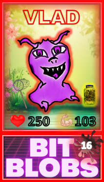 Vlad (Mythic) - Bit Blobs Series 3 by Kambas - NFT Original Art