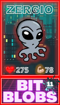Zergio (Mythic) - Bit Blobs Series 2 by Kambas - NFT Original Art