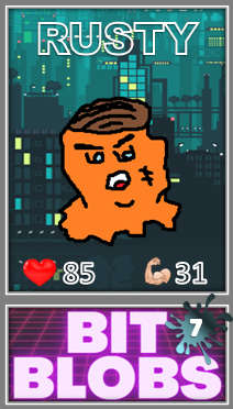 Rusty (Common) - Bit Blobs Series 2 by Kambas - NFT Original Art