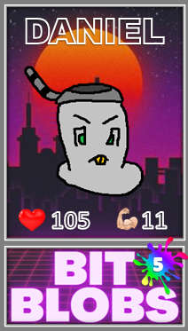 Daniel (Common) - Bit Blobs Series 1 by Kambas - NFT Original Art