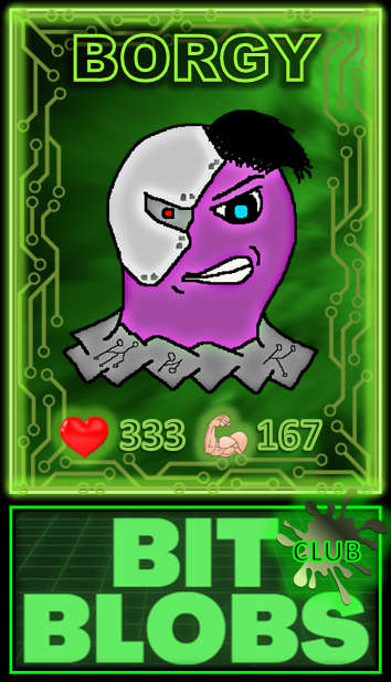 Borgy (Club Exclusive) - Bit Blobs Club Edition by Kambas - NFT Original Art