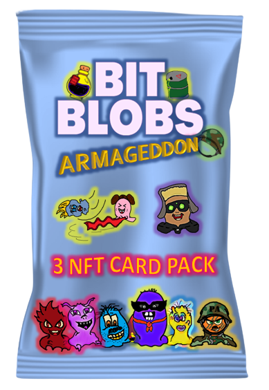 Bit Blobs Armageddon Pack - Contains 3 NFTs - NFT Original Art