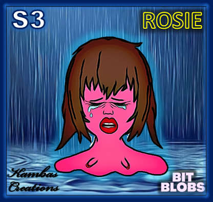 Rosie (Limited Edition Sticker) - Bit Blobs Series 3 by Kambas - NFT Original Art