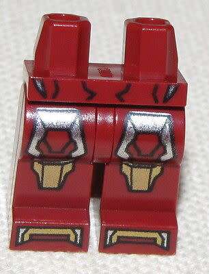 Iron Man Legs - Lego Super Heroes Minifigure Part