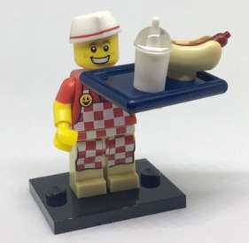 Hot Dog Vendor (Series 17) Lego Minifigure