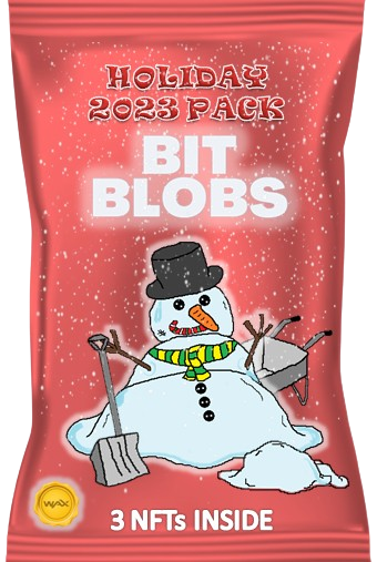 Bit Blobs Holiday 2023 Pack - 3 NFTs - Original Art