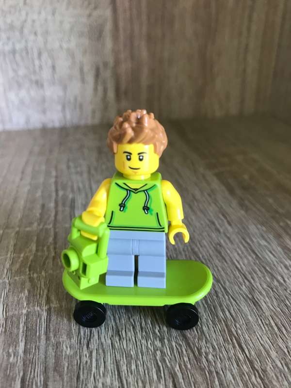 Skater with Camera - Lego City Minifigure