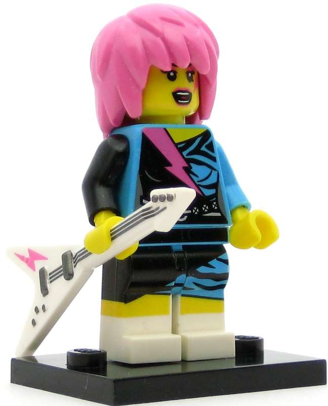 Rocker Girl (Series 7) Lego Minifigure