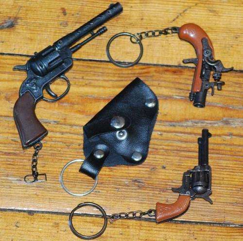 3X Mini Pistol Key Rings
