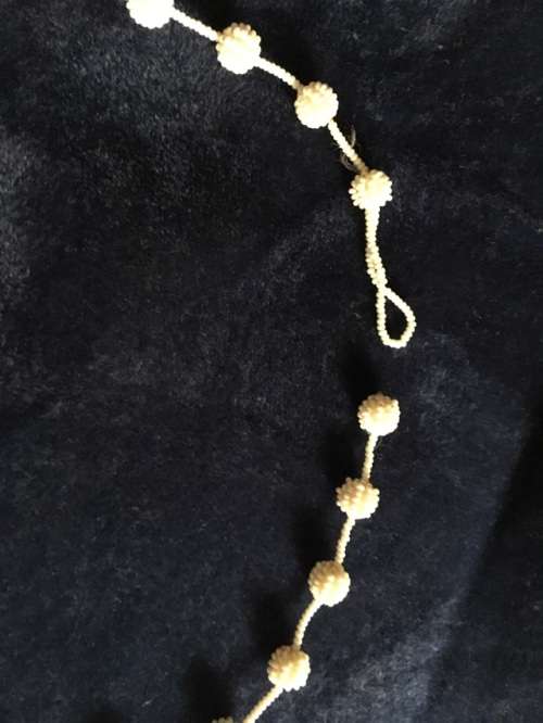 White beaded african necklace