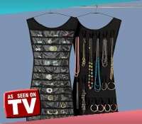 Little Black/ Pink  Dress Jewellery Organizer