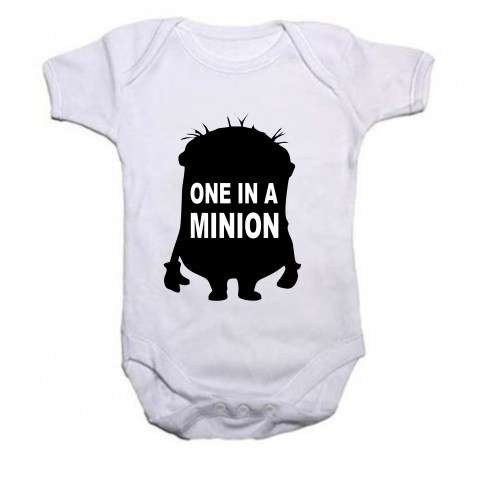One in a minion Baby Grow