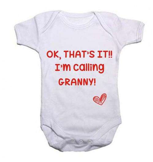 Ok, that's it, I'm calling granny white baby grow - 0-3 ONLY