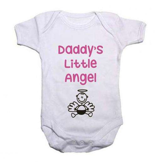 Daddy's little angel baby grows