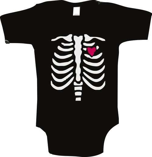 Bones black baby grow