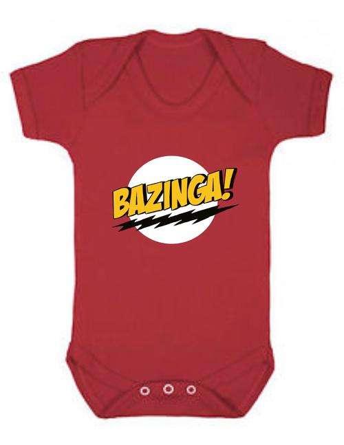 Bazinga Red Baby Grow