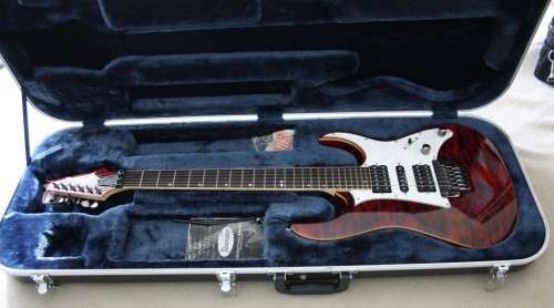 Ibanez RG950 QM Premium Electric Guitar - Red Desert Quilt Maple Top w/ Dimarzio Pickups and Case!!