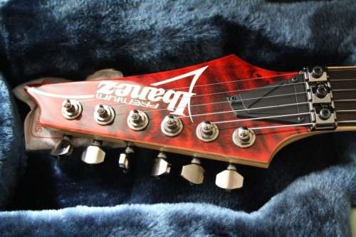 Ibanez RG950 QM Premium Electric Guitar - Red Desert Quilt Maple Top w/ Dimarzio Pickups and Case!!