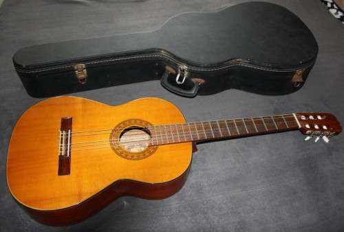 1970's KG.K.K. Classical Guitar - Cedar Top, Mahogany Back and Sides with Case - Made in Japan!