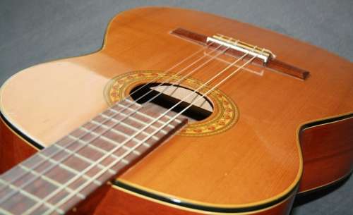 1970's KG.K.K. Classical Guitar - Cedar Top, Mahogany Back and Sides with Case - Made in Japan!