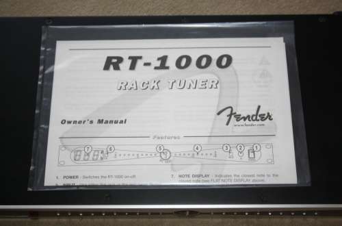 Fender RT-1000 Rack Mount Tuner - for Guitar and Bass - With Original Box!