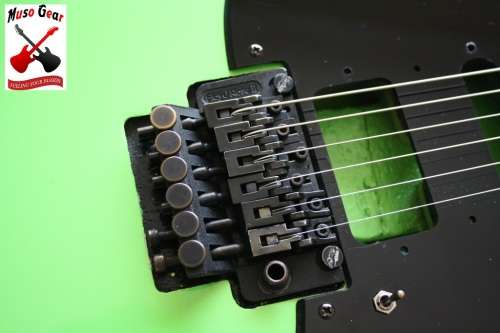 Vintage 80's Kramer Electric Guitar - Strat Shape - Stunning Lime Green Finish - Great Project!! USA