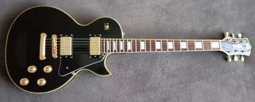 Gould Les Paul (Gloss Black) Electric Guitar - Built by Larry Gould - Excellent Condition!!
