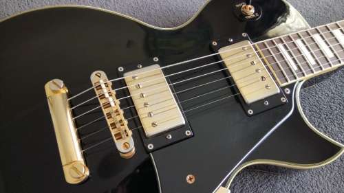 Gould Les Paul (Gloss Black) Electric Guitar - Built by Larry Gould - Excellent Condition!!