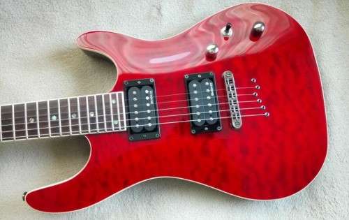 Cort KX1Q Red Flame Maple Top - High Quality Set Neck - Electric Guitar! Korean Made!