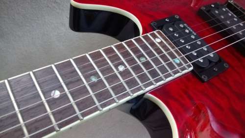 Cort KX1Q Red Flame Maple Top - High Quality Set Neck - Electric Guitar! Korean Made!