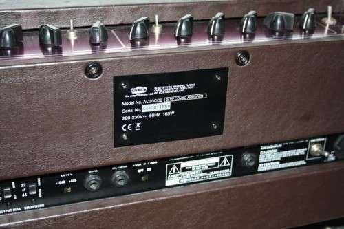 VOX AC30 Valve Guitar Amp Head - Recovered in Genuine Leather!